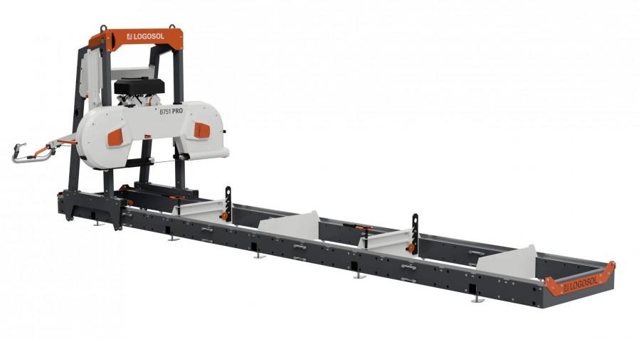 B751 PRO, Cut Set, Band Sawmill with 15hp petrol engine (Loncin) and electric start